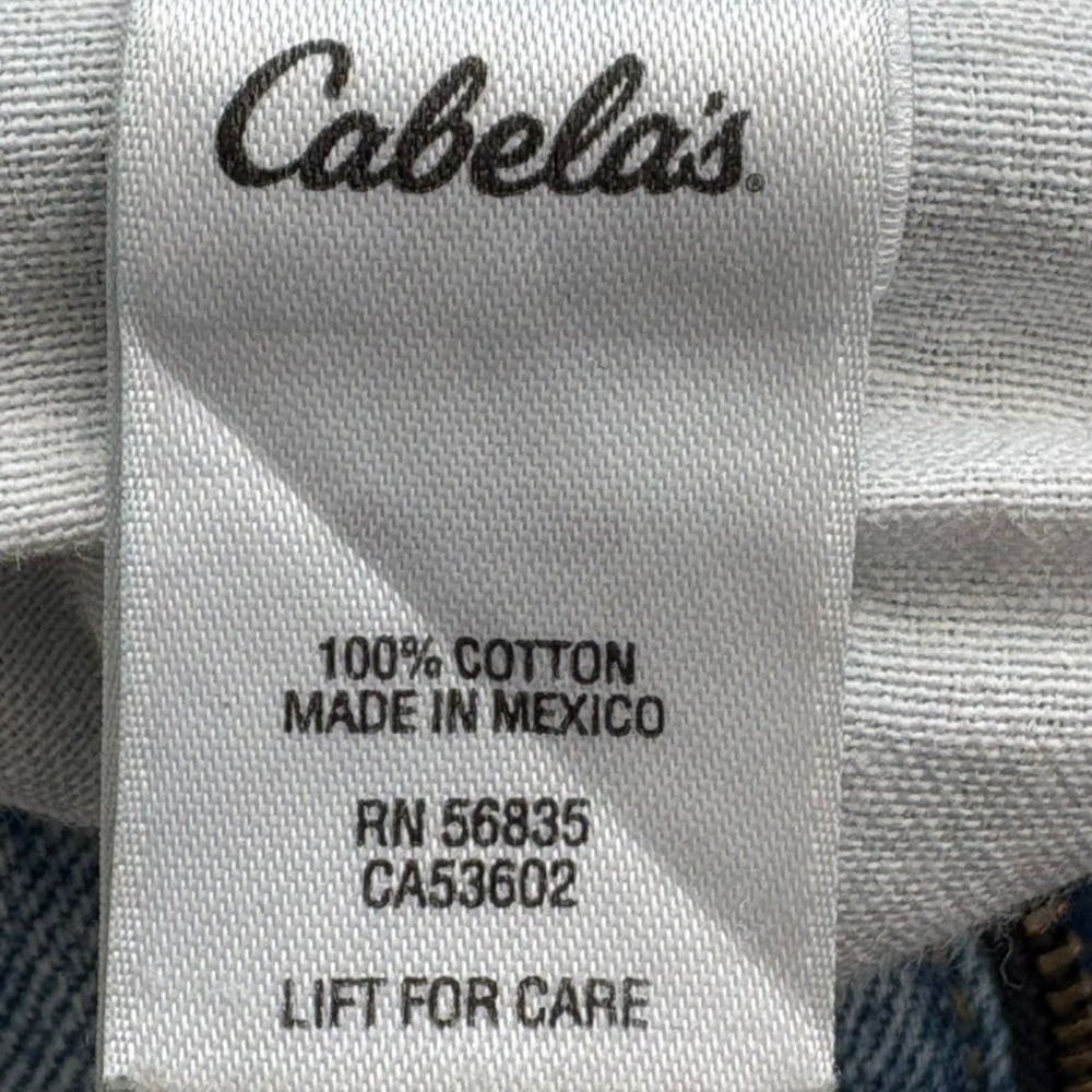 Cabelas Mens Jeans Relaxed Fit 42/29 Light Blue Wash Cotton Straight Leg Rugged - Picture 5 of 11